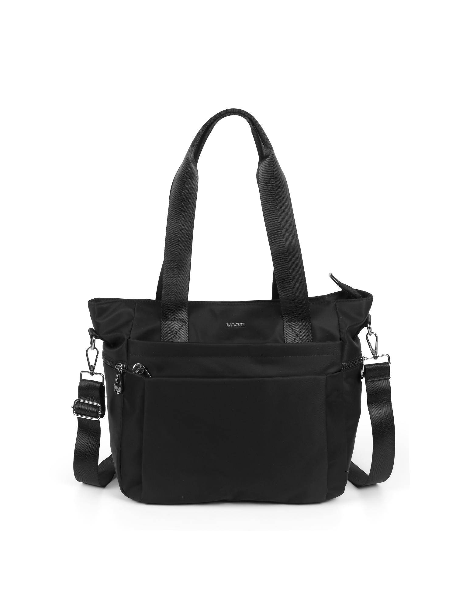 Mochi Black Women's Tote Bag with Detachable Strap