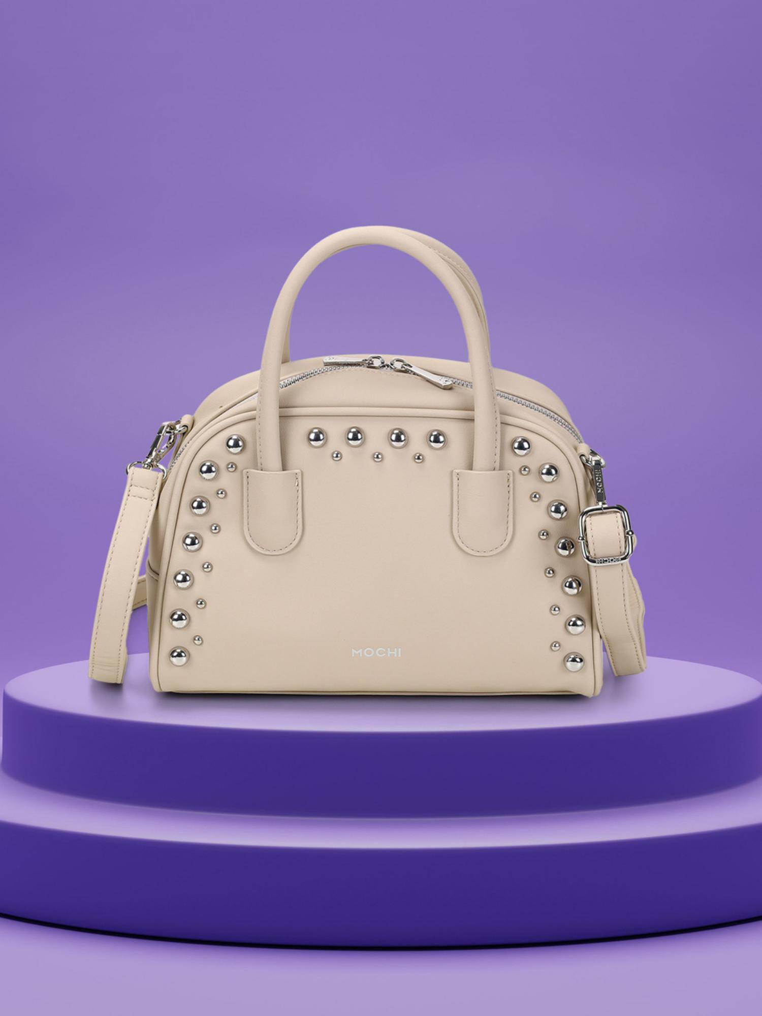 Mochi Women Beige Handbag