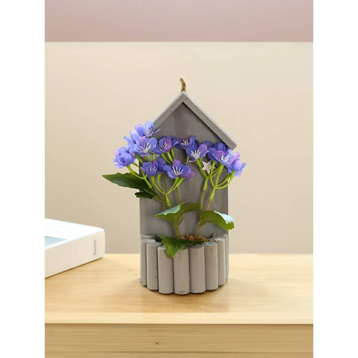 The Better Home 24 Headed Purple Spring Hydrangea Artificial Plant