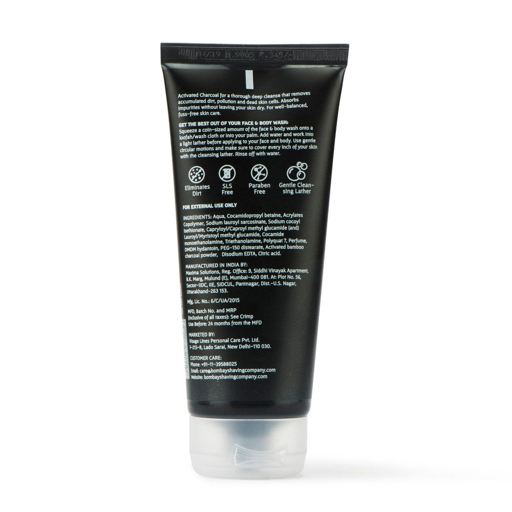 bombay shaving company charcoal face wash