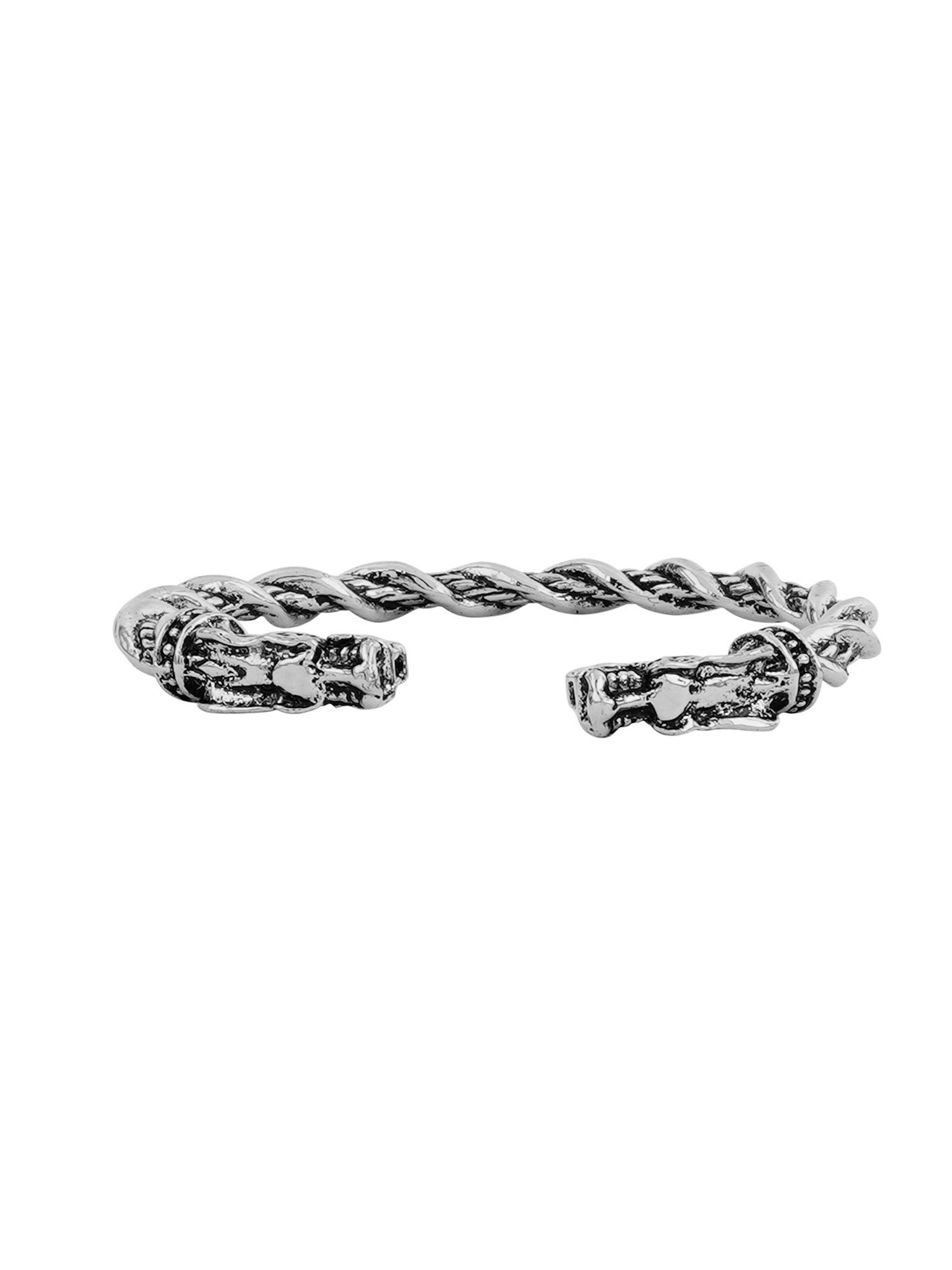 ニックウォーカー Love Bats Silver 41/50 Buy Silver-Toned Bracelets & Kadas for Men by Thrillz Online