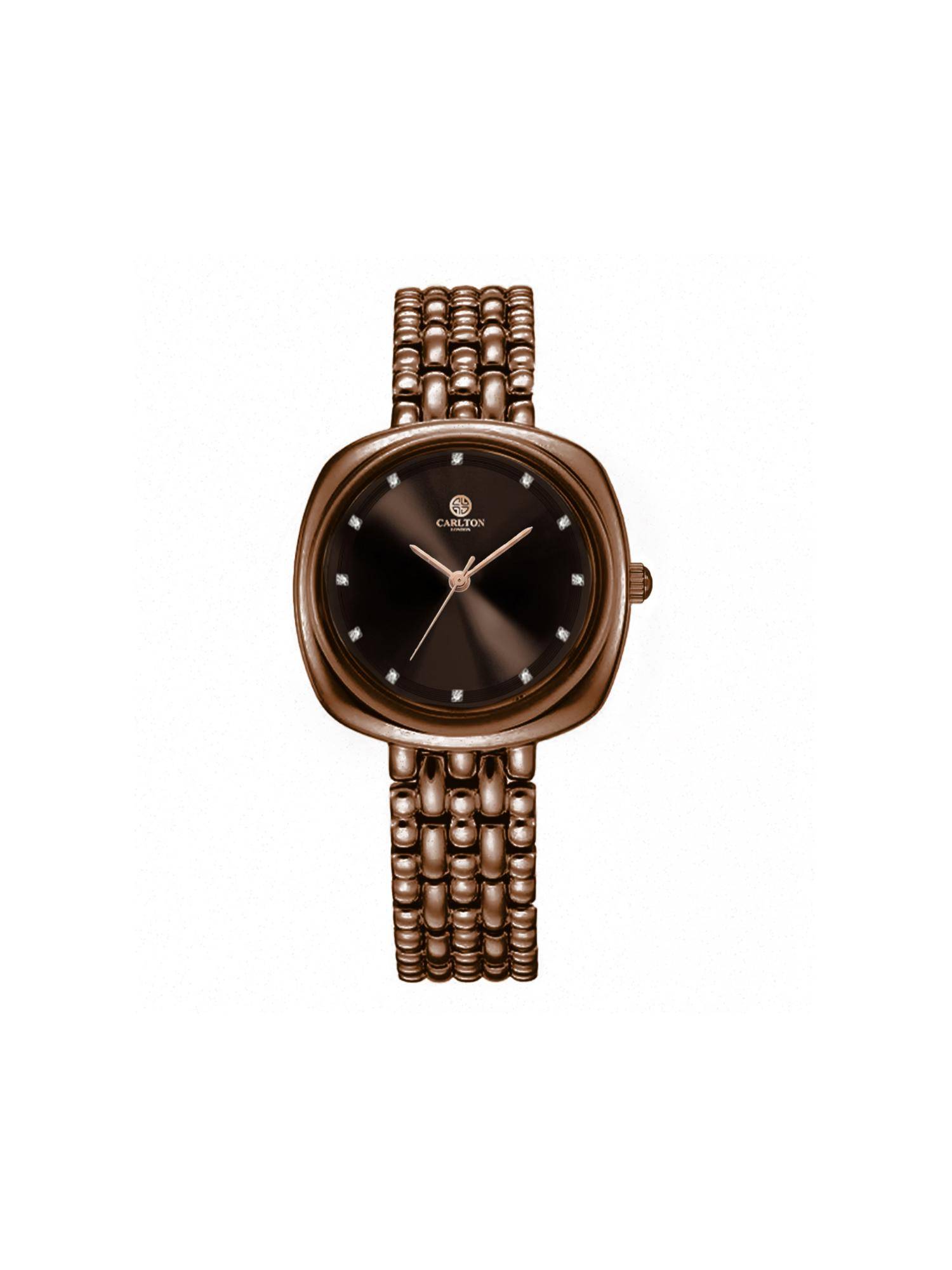 Carlton London Women Celeste Brown Dial Analog Watch - CLW-CT-66 (M)