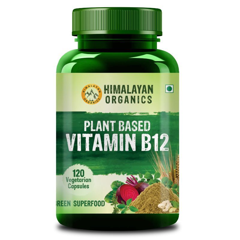 Himalayan Organics Plant Based Vitamin B12 120 Veg Capsules
