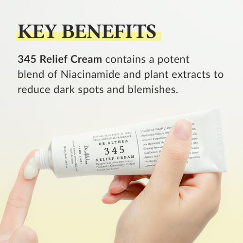 Dr.Althea 345 Relief Cream: Soothing & Barrier Repair Cream with power of Niacinamide & Panthenol