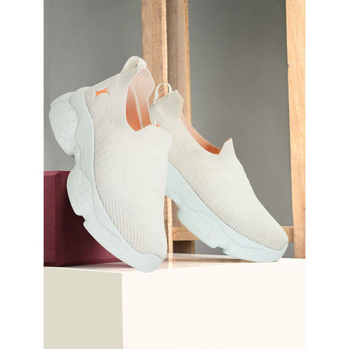 Buy Carlton London Women Off White Color Slip-On Woven Design