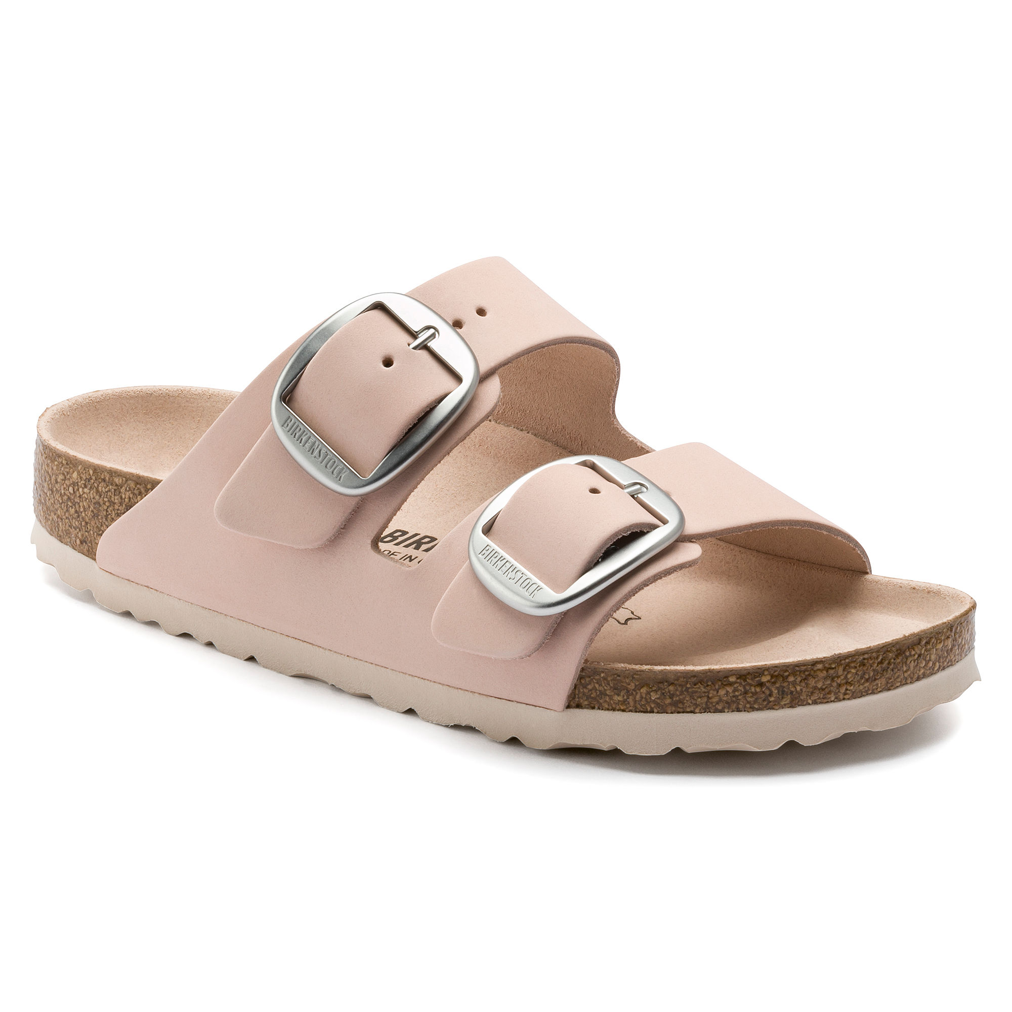 Buy Birkenstock Arizona Nubuck Leather Pink Narrow Widht Womens