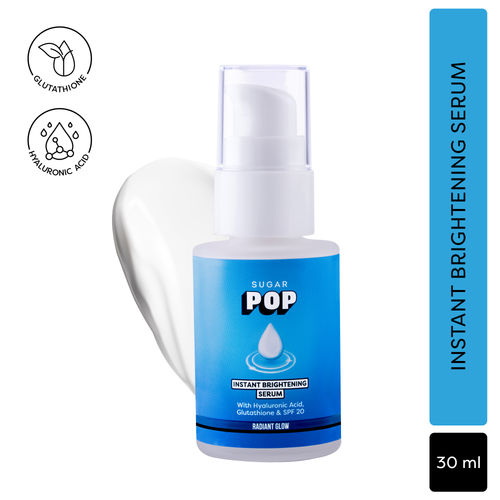 Buy SUGAR POP Instant Brightening Serum With Hyaluronic Acid And Glutathione  SPF 20 Online