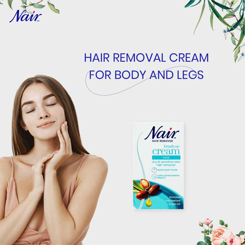 Nair Facial Brush On Hair Removal Cream: Buy Nair Facial Brush On Hair  Removal Cream Online at Best Price in India | Nykaa