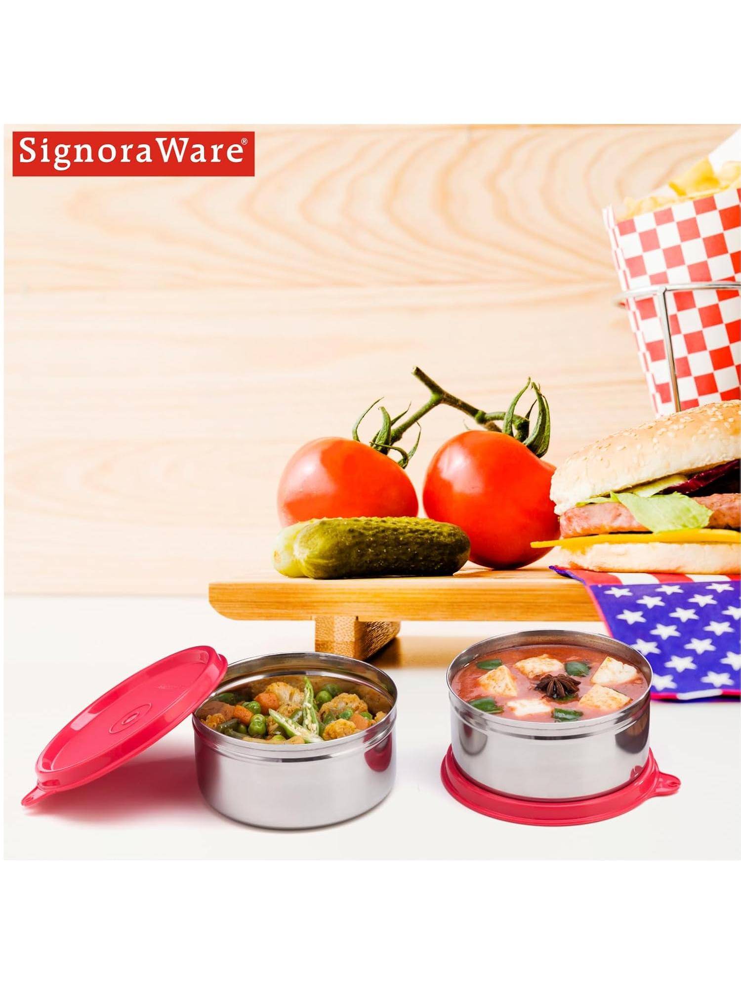 Signoraware Containers Buy Signoraware Executive Stainless Steel Storage Container - 350Ml ...