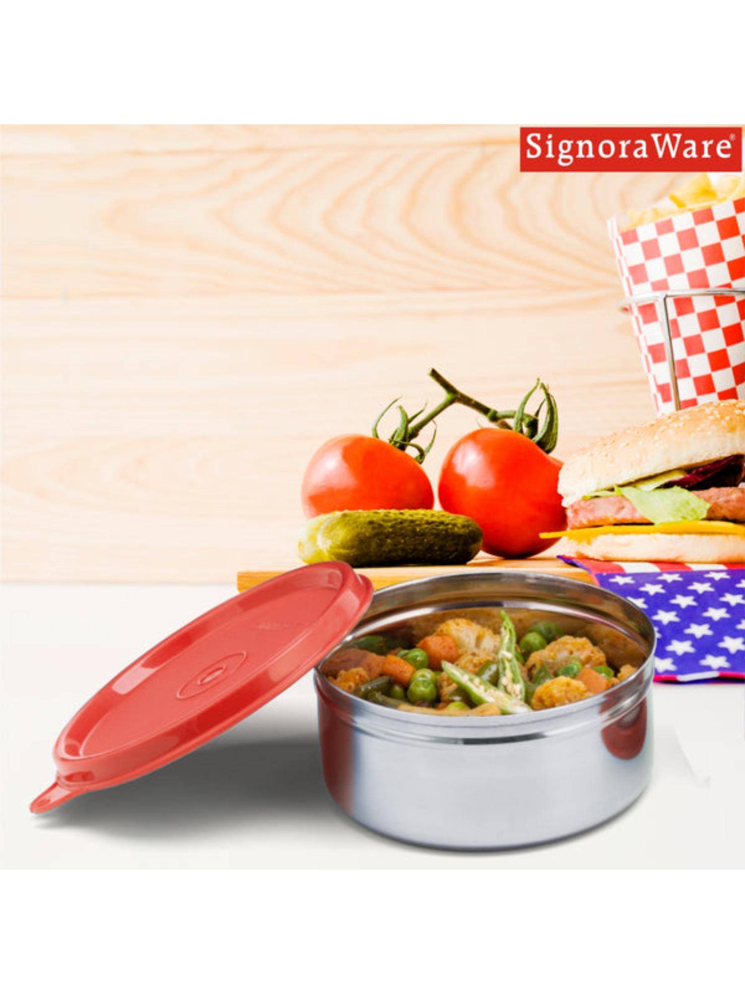 Signoraware Containers Buy Signoraware Executive Stainless Steel Storage Container - 350Ml ...