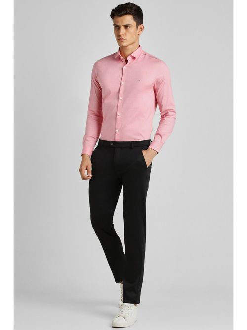 Buy Peter England Men Pink Super Slim Fit Formal Shirts Online