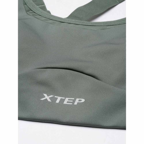 Xtep Training Series Seamless Slim Fit Sports Bra for Women, Green (M)