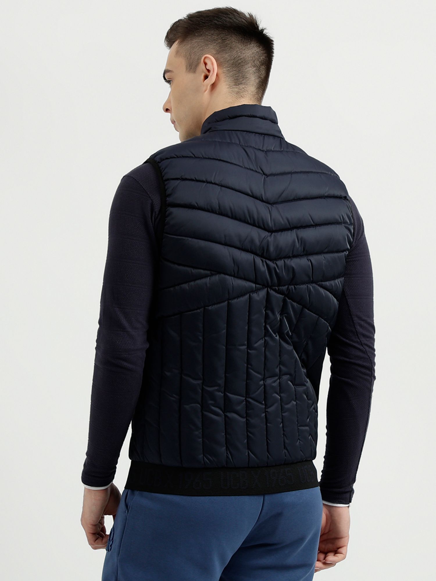 United colors of outlet benetton men's quilted jacket