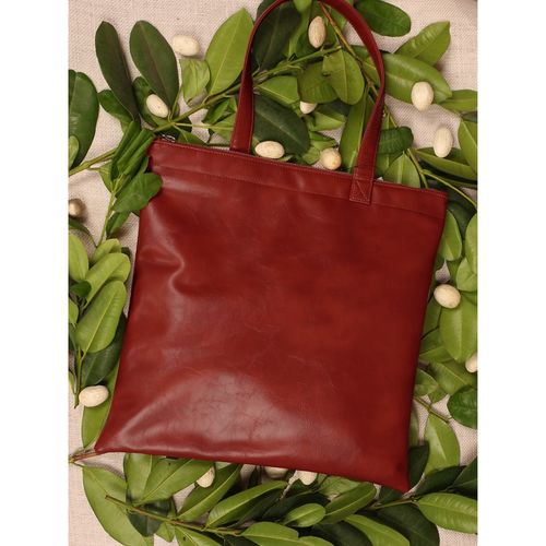 Shopping leather tote