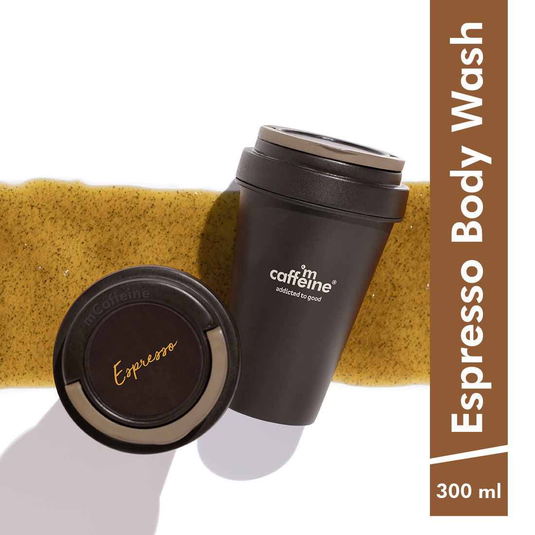 MCaffeine Espresso Energizing Coffee Body Wash with Natural AHA for