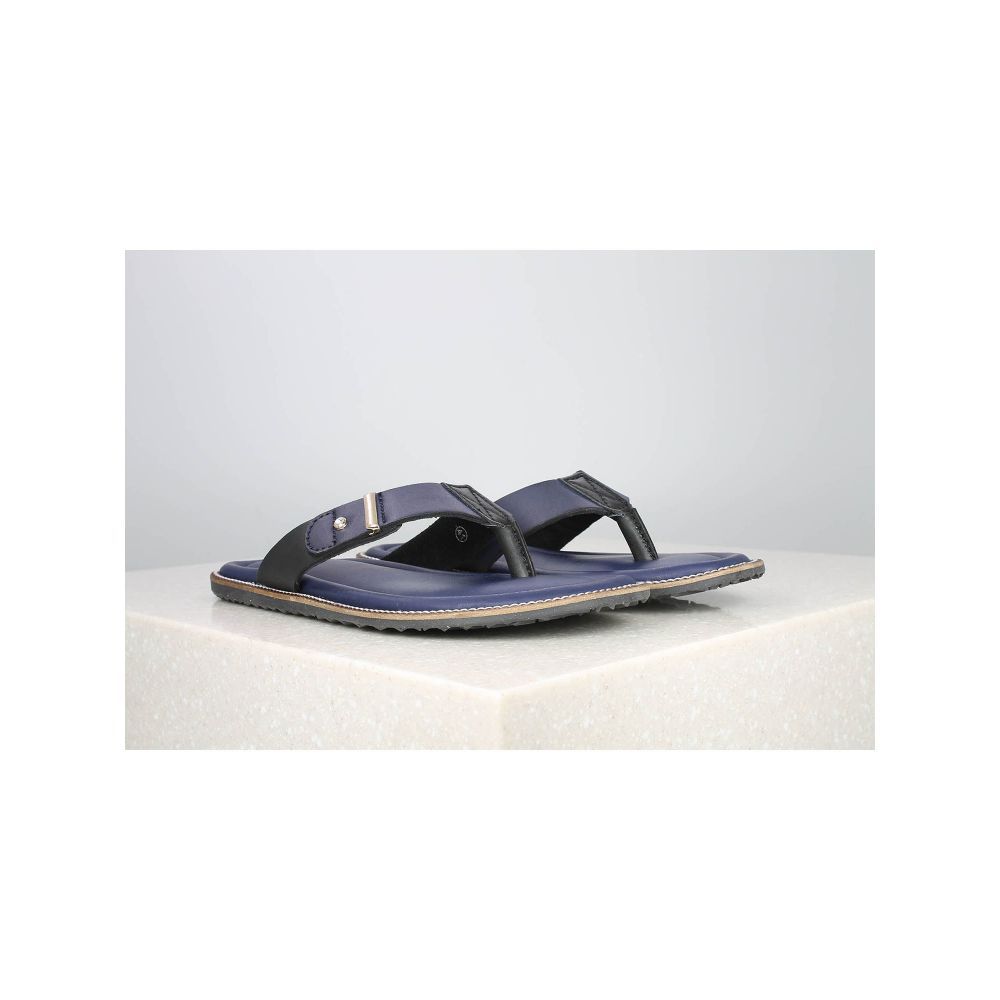 Buy PRIVO Blue Solid Flip Flops Online