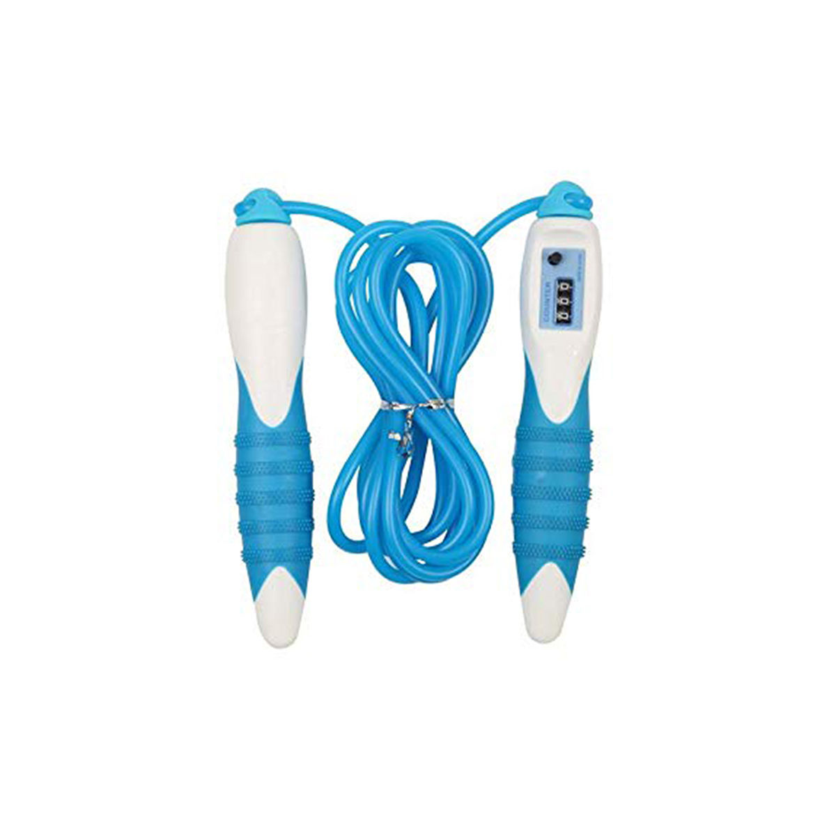 Vector X VX-720 Counter Skipping Rope (White-Blue)