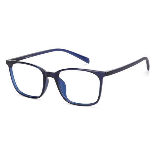 Buy Lenskart Blu Blue Square Medium Blue Cut Anti-Glare Zero Power