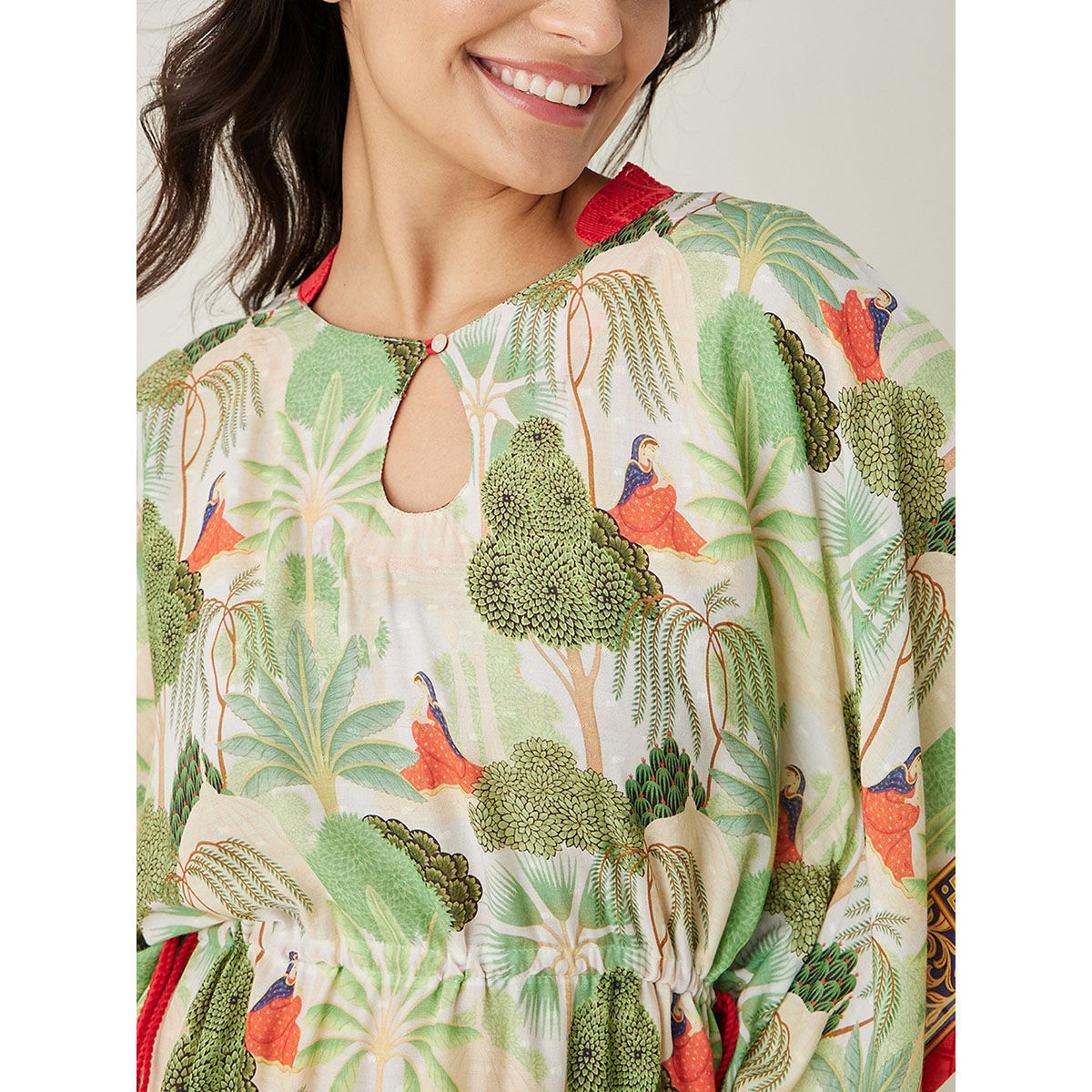 Whisper White A-Line Kaftan main image 0