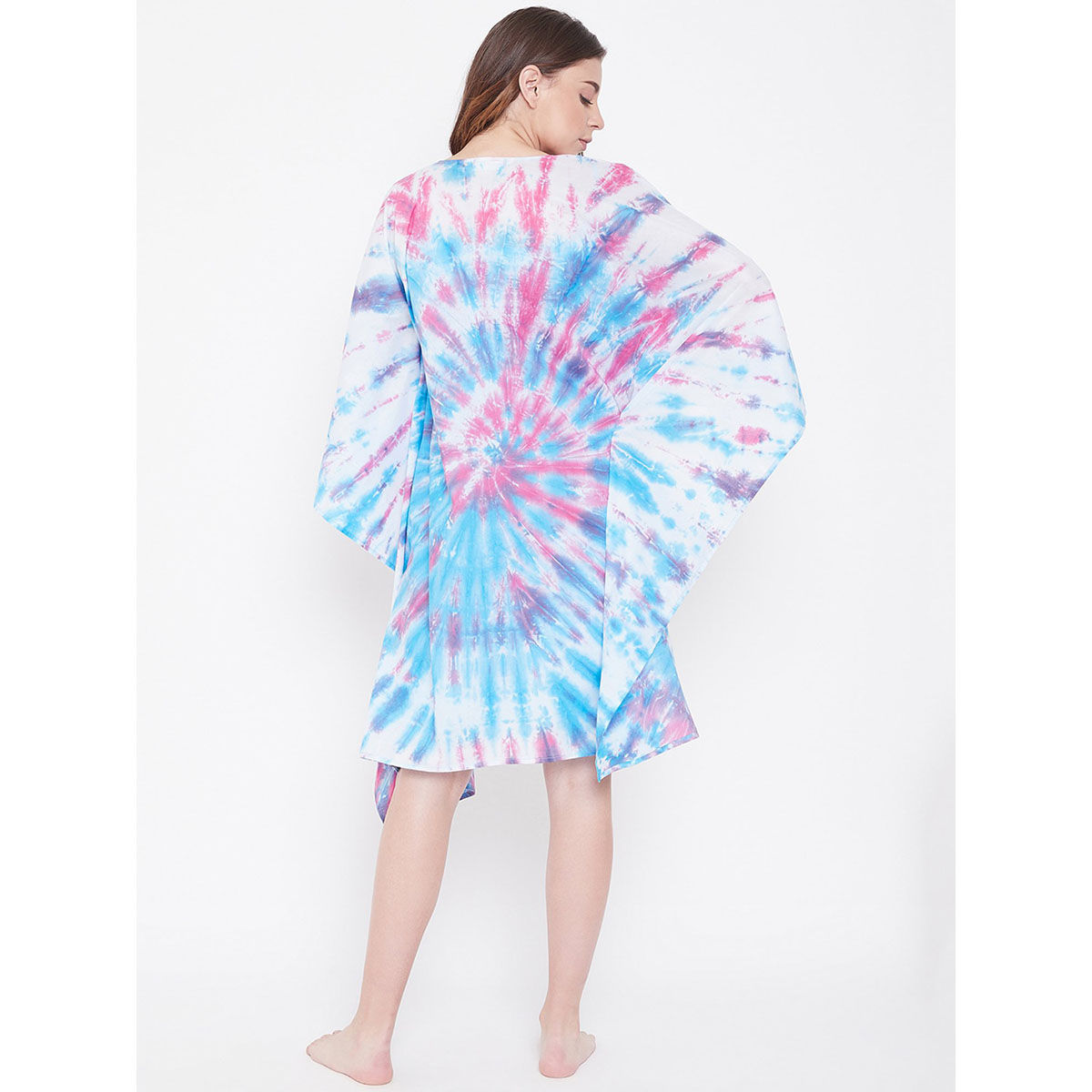 LONG KAFTAN TIE DYE New Pink/ Beige main image 1
