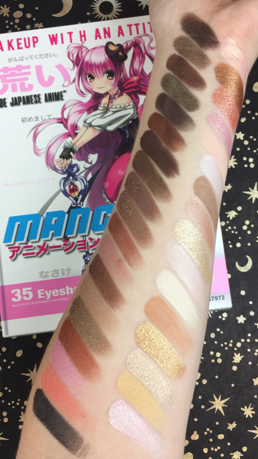 Manga Anime 35 Eyeshadow Palette Book 2 RUDE Anime Makeup  Rude Cosmetics