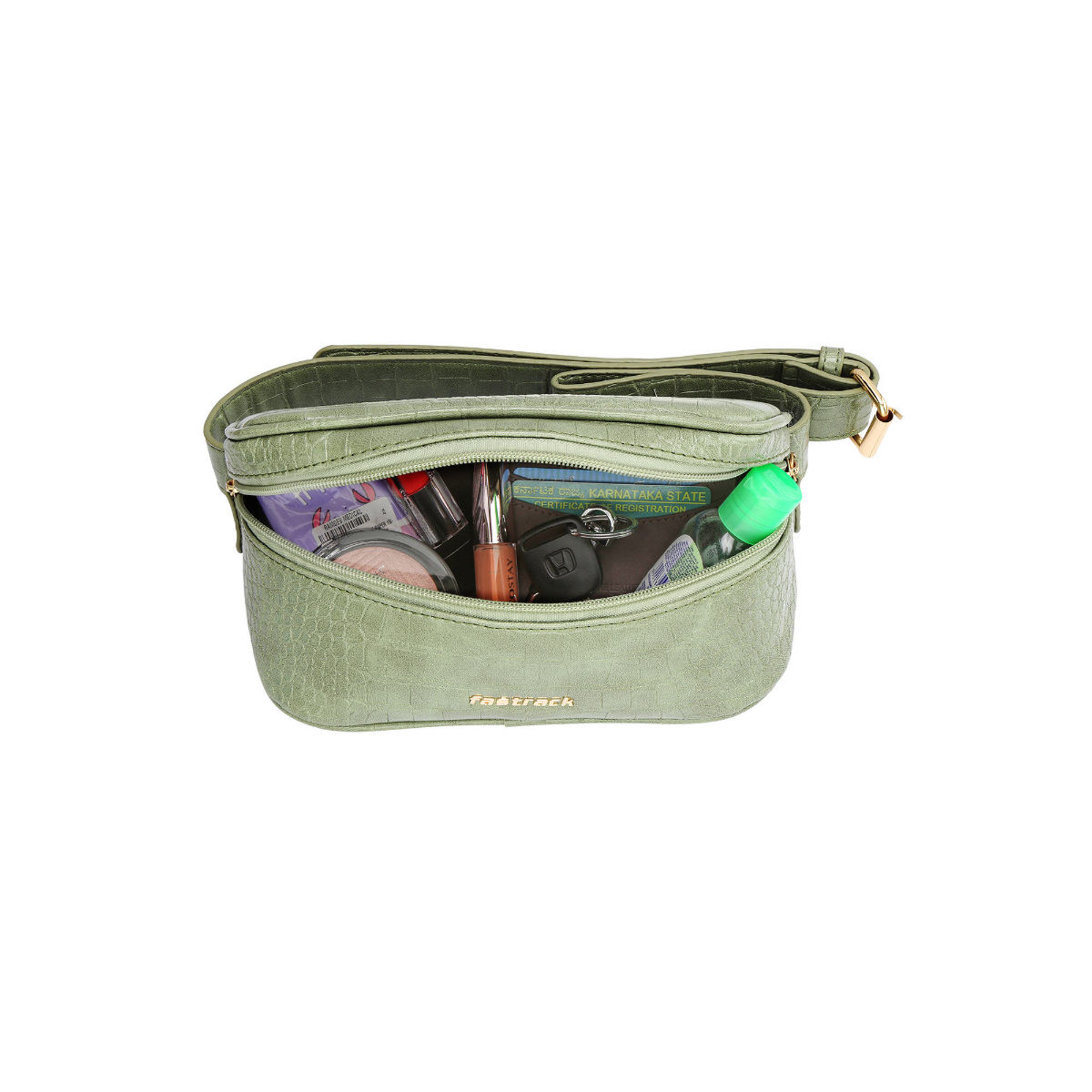 Buy Fastrack Cocoa Olive Waist Bag Online