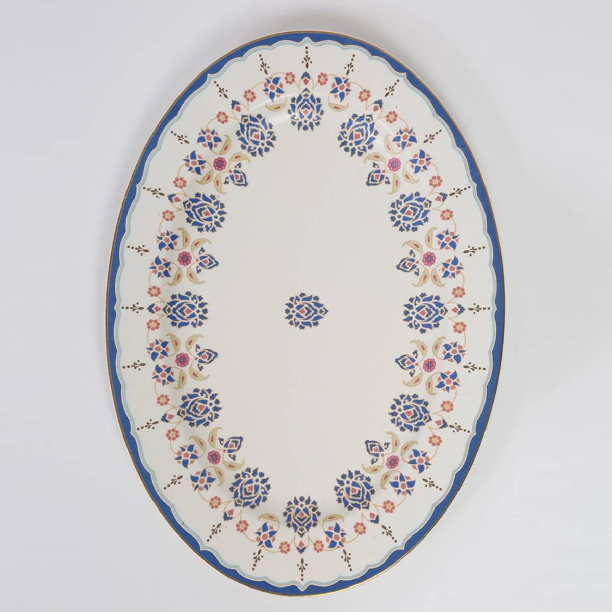 Buy Fabindia Lavnaya Ceramic Decaled Platter Online