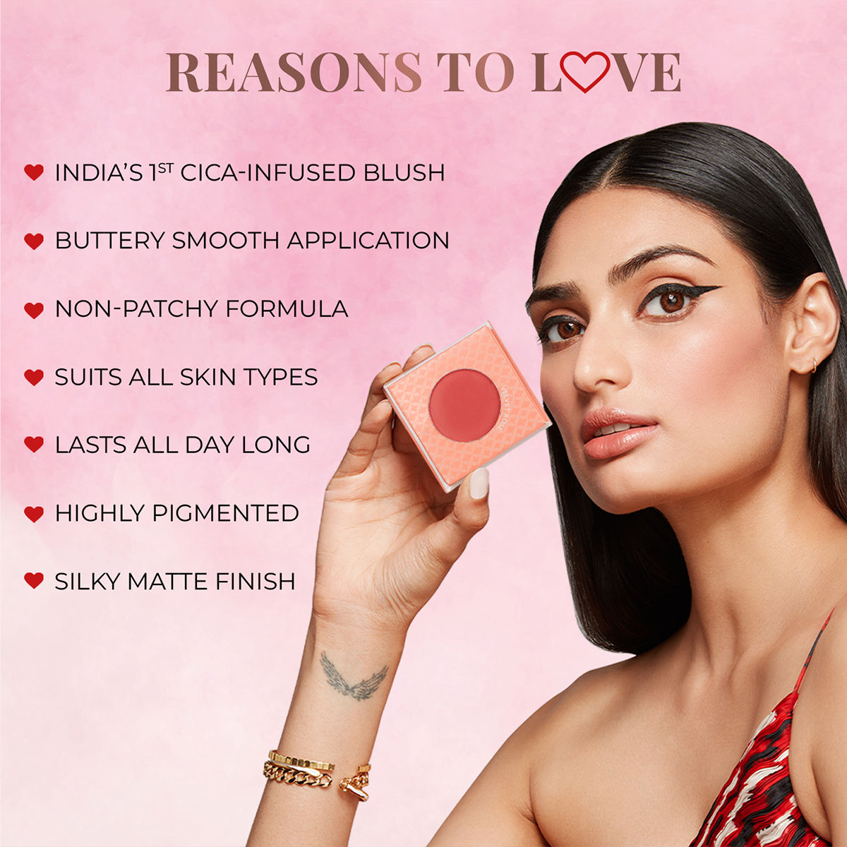 Buy Just Herbs Nourishing Powder Blush, Velvet Rose – Skin-Loving