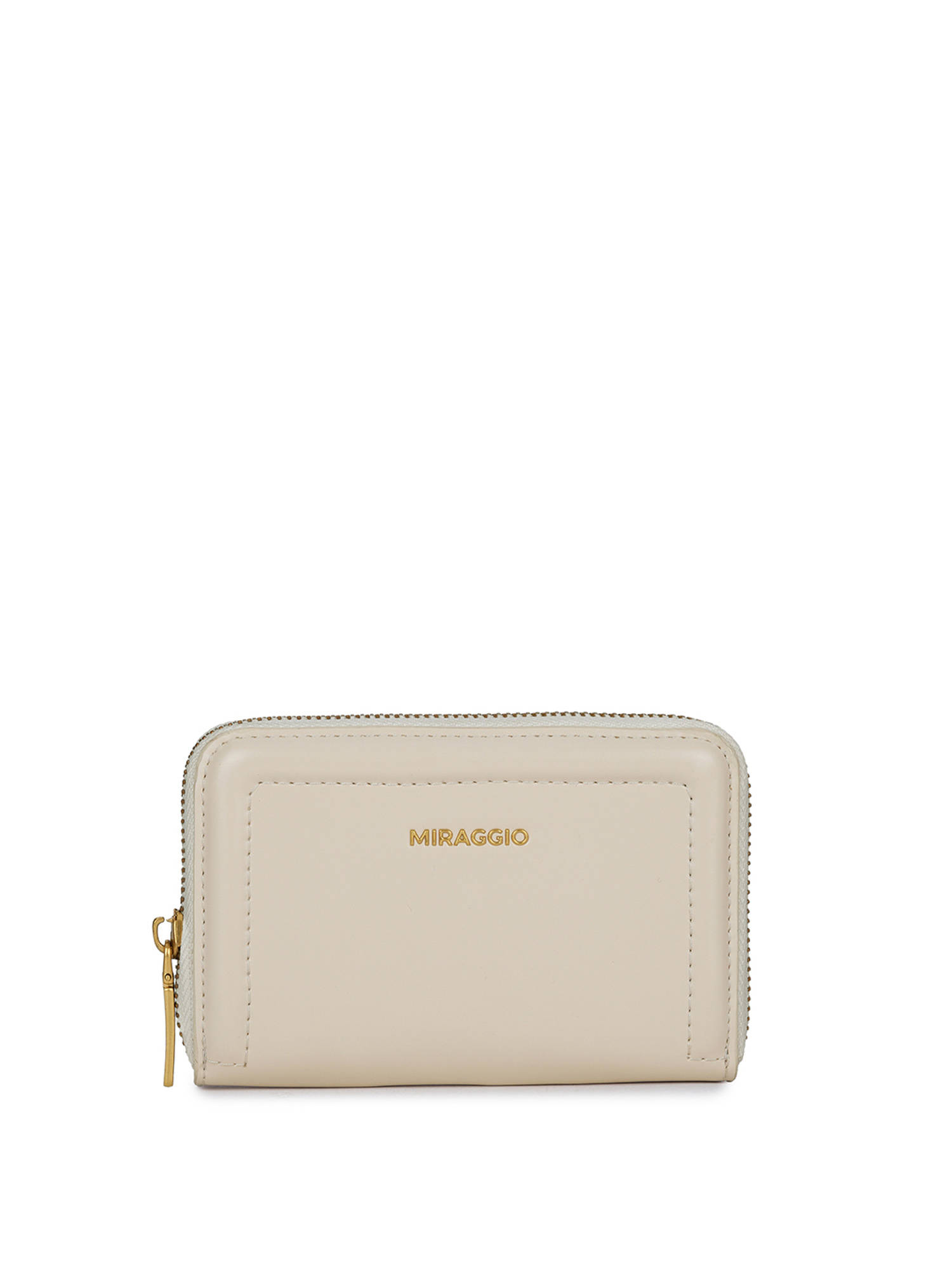 MIRAGGIO Ivory Solid Pu Wallet (Small)