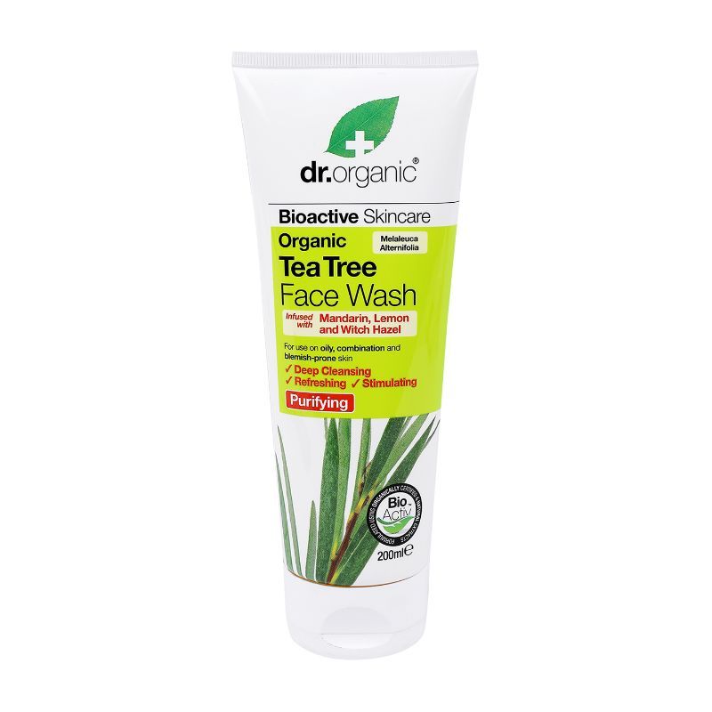 tea tree face wash dr organic