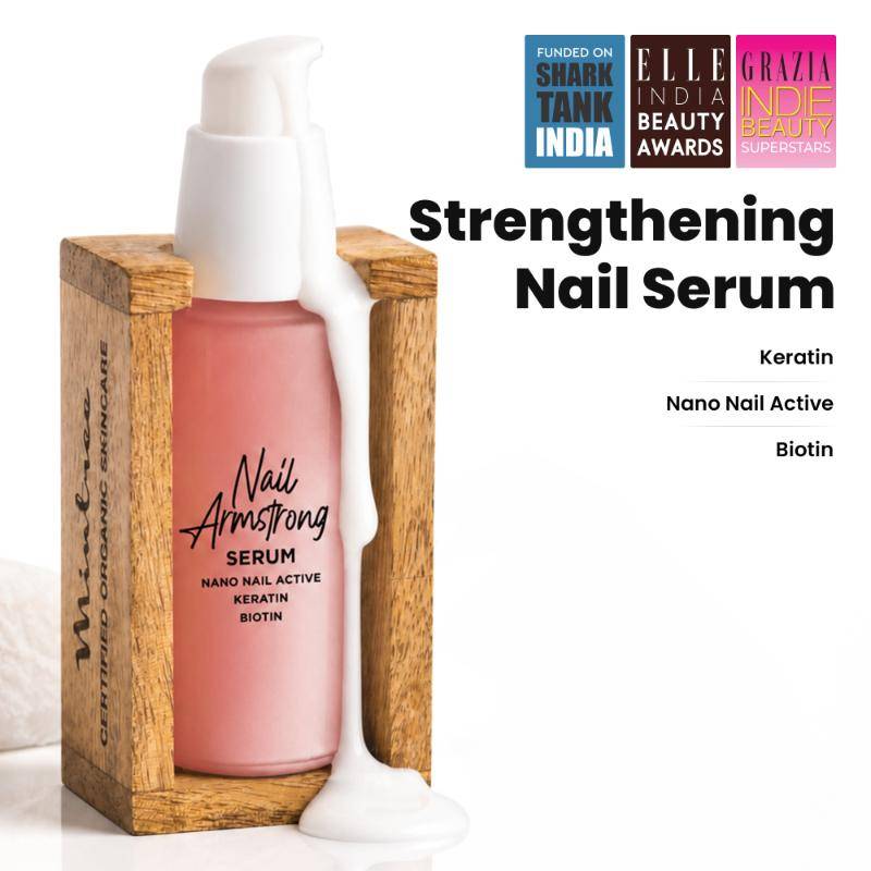 Mintree Organic Nail Armstrong Serum with Keratin repairs Cuticle & Stimulate Nail Growth for Women