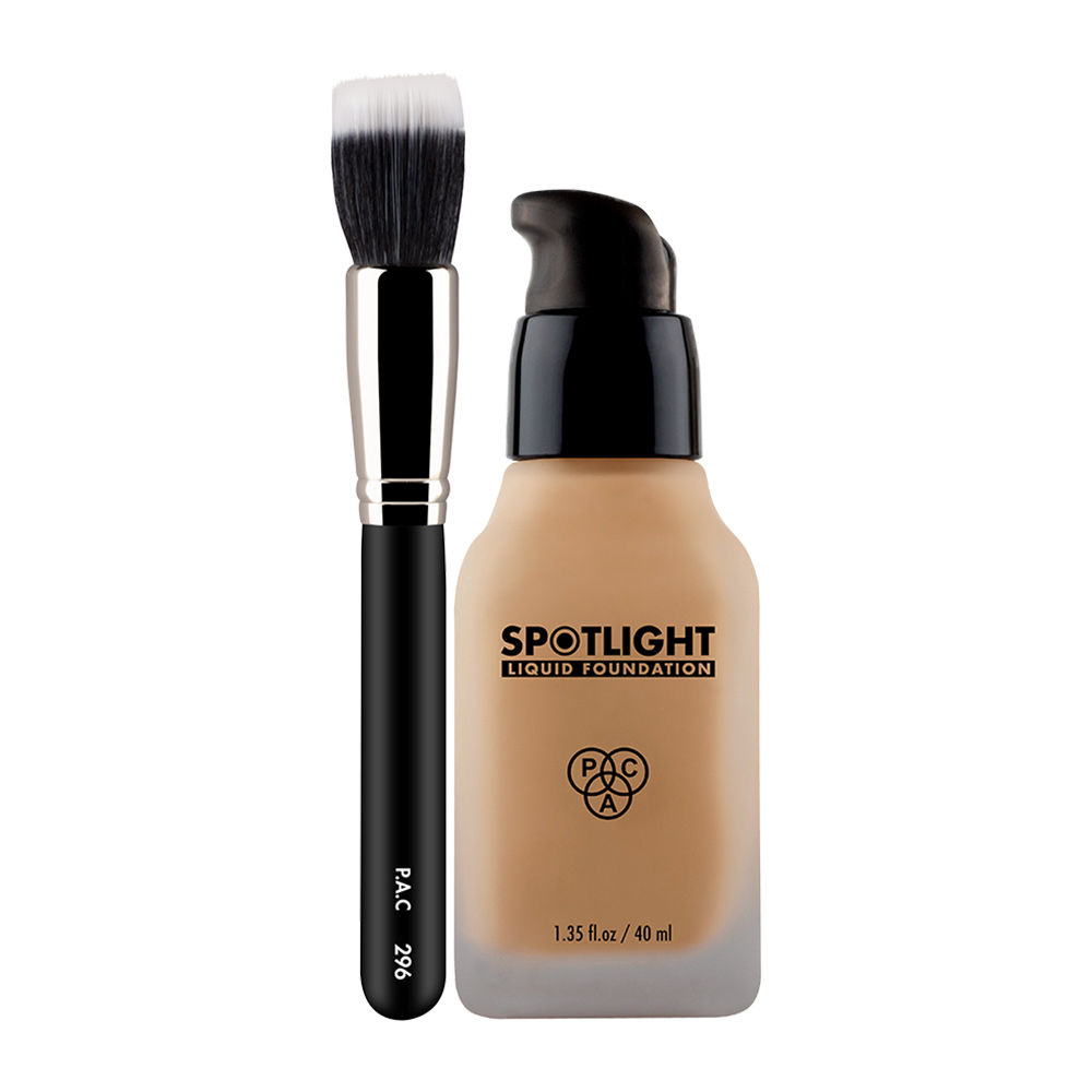 PAC Spotlight Liquid Foundation Coastal Beige + Blending Foundation