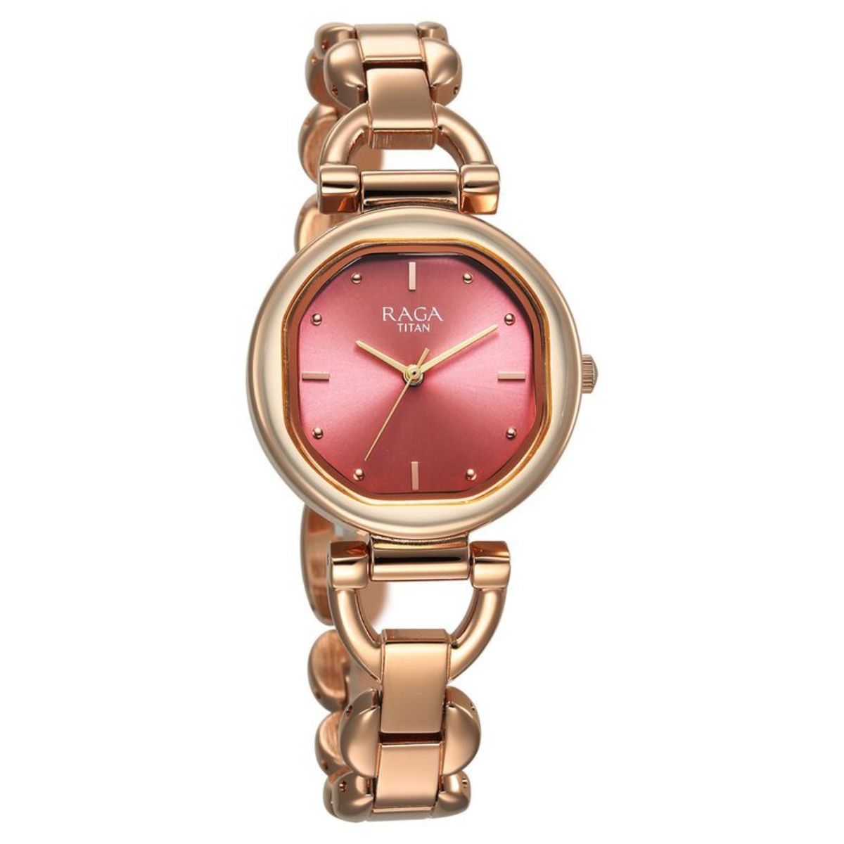 Buy Titan Women Raga Showstopper 2.0 Pink Dial Brass Watch 95301WM01 M Online