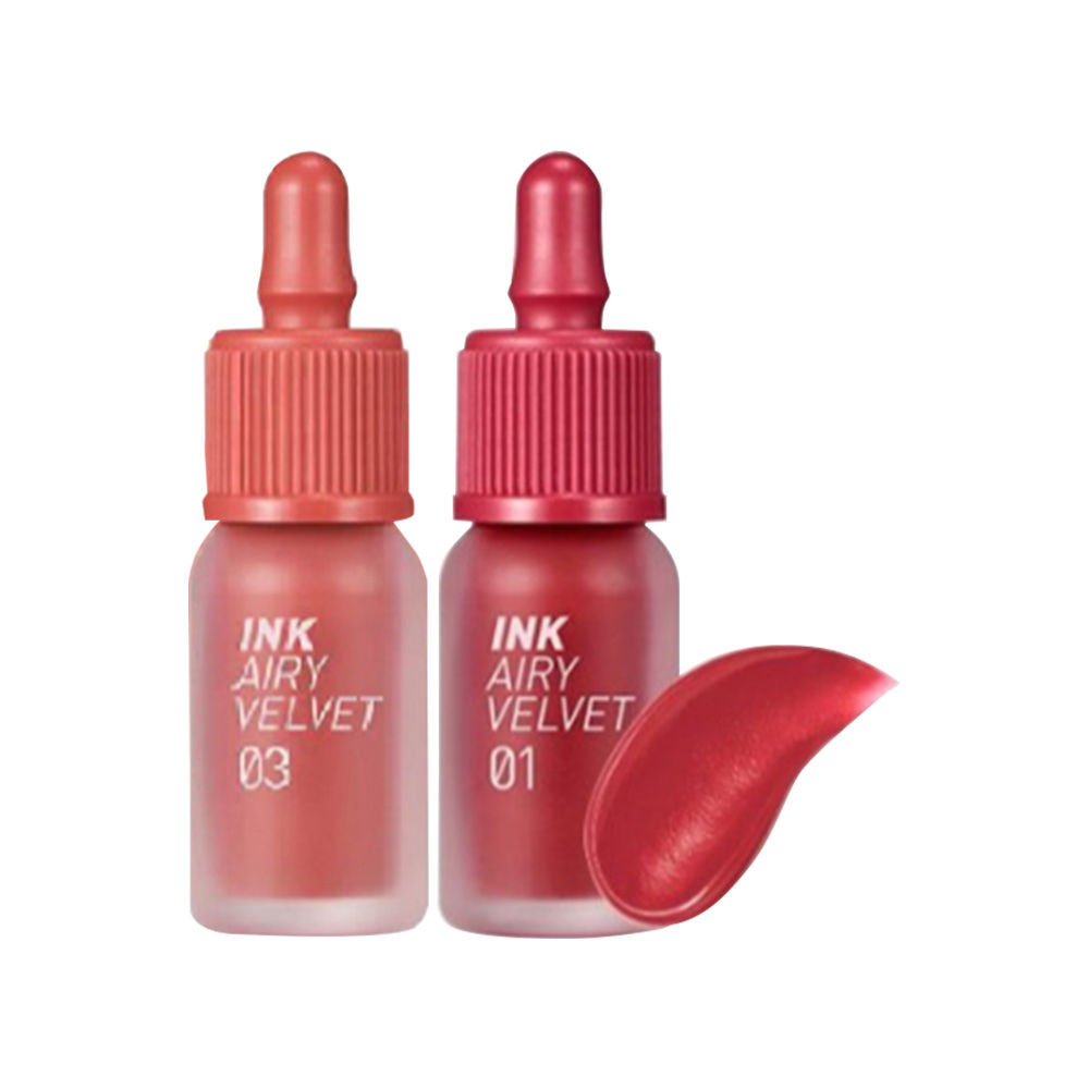 Peripera Ink Airy Velvet 1 Hotspot Red & 3 Cartoon Coral Buy