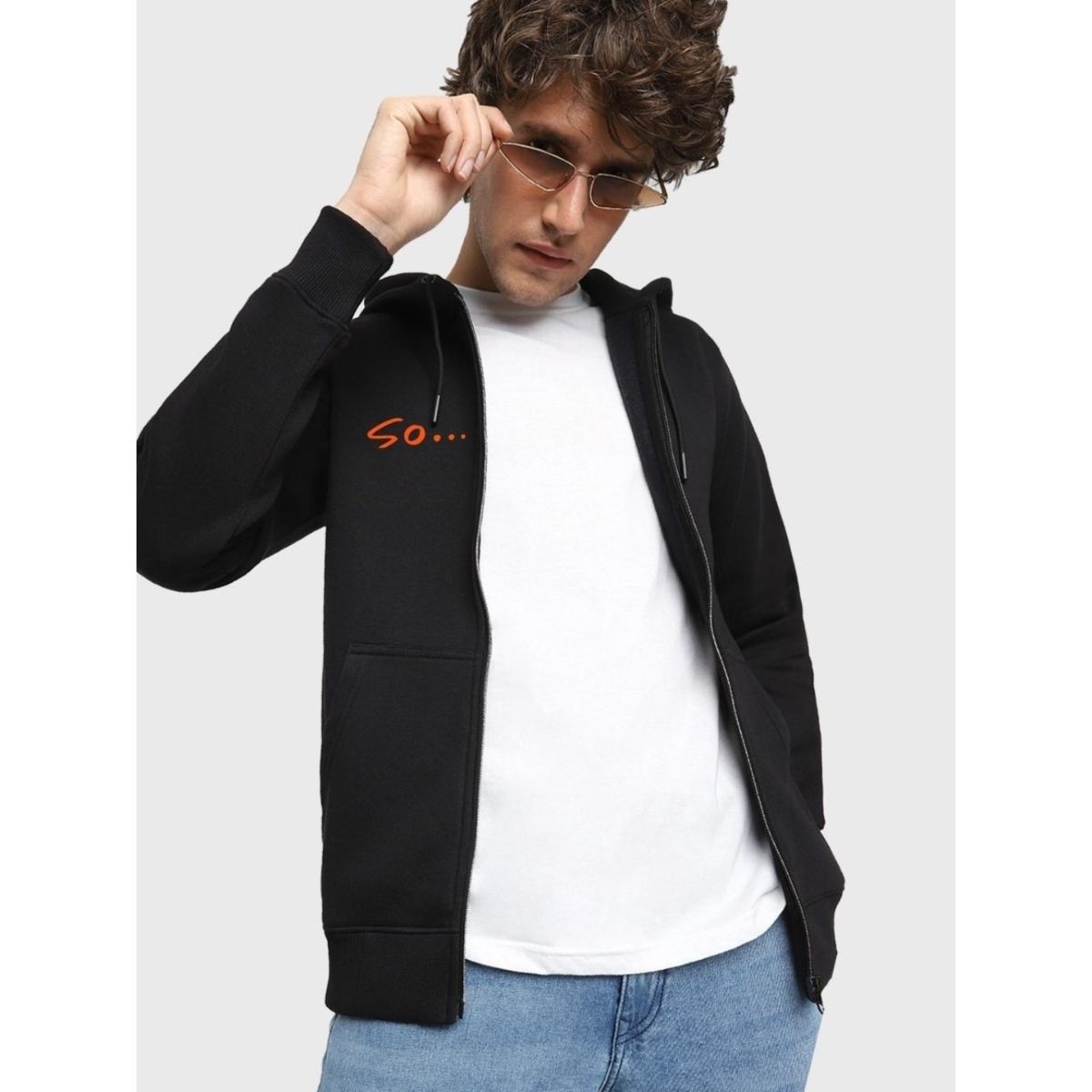 Buy Bewakoof Men Black Typography Normal Hoodies Online