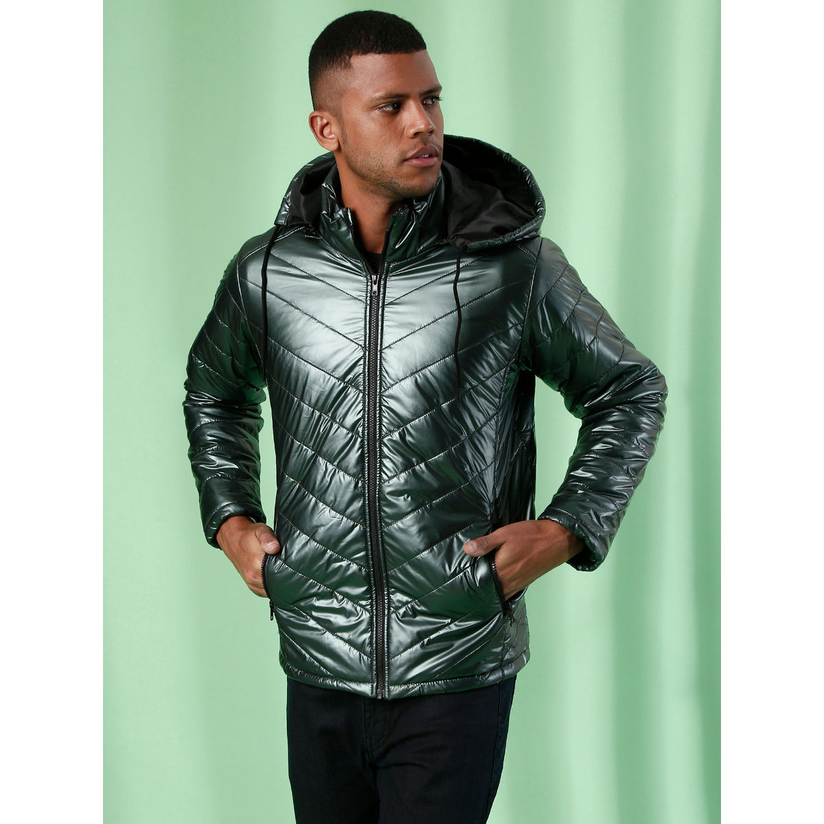 Campus Sutra Men Stylish Solid Winter Casual Jackets