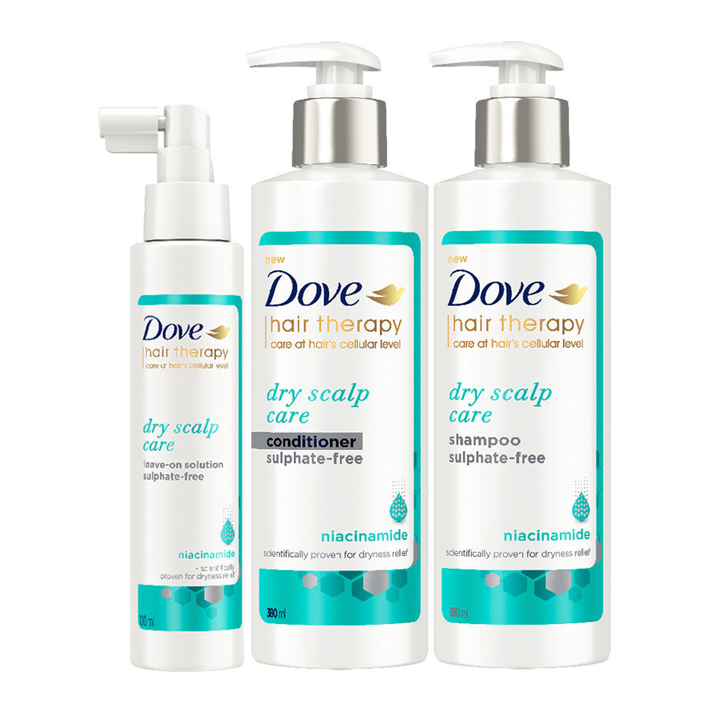 Dove Hair Therapy Niacinamide Complete Haircare Combo For Dry Scalp