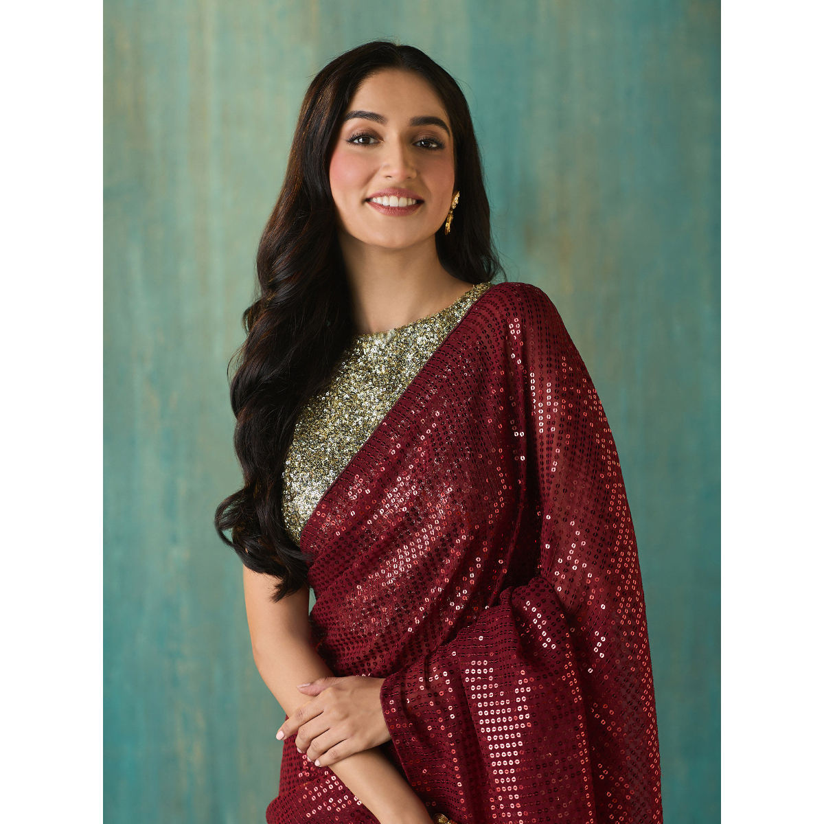 Beautiful black floral Ajrakh Cotton blouse with maroon detailing & bu –  Sujatra