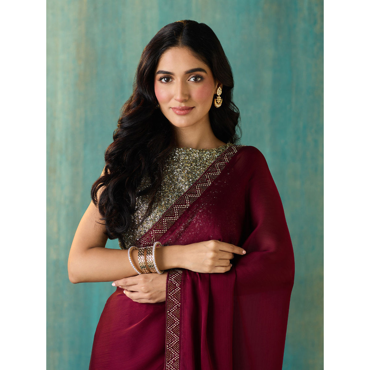 Groovy Maroon Soft Silk Saree with Prominent Blouse Piece – LajreeDesigner