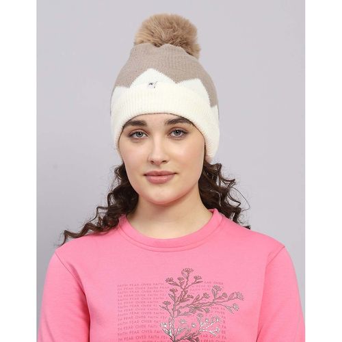 Buy Monte Carlo Winter Womens Solid Brown Beanie Online