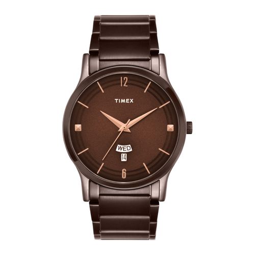 Timex Men Brown Round Analog Dial Watch TW000R461 (M)