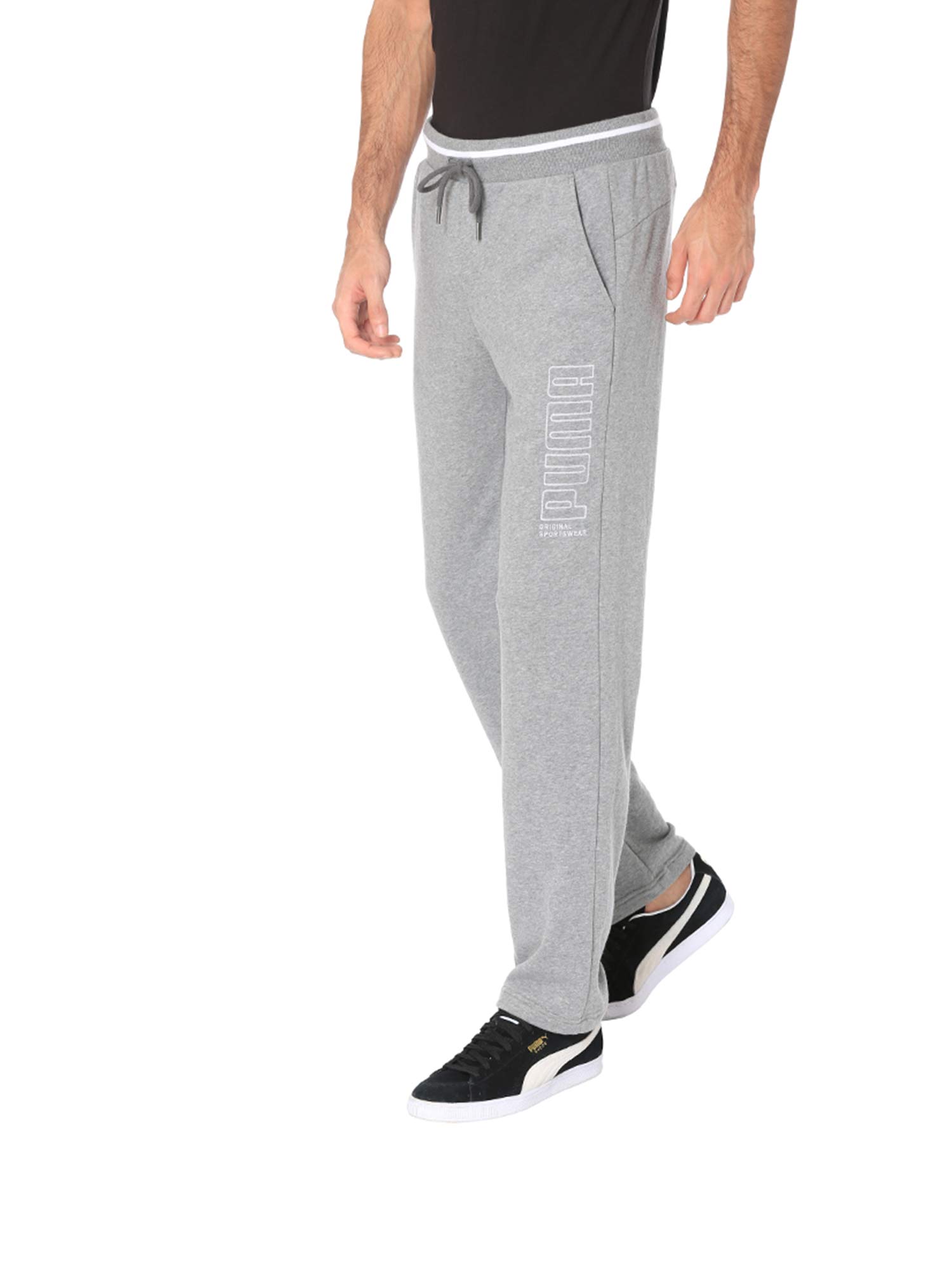 Buy Puma Medium Heather Athletics Pants Grey Online