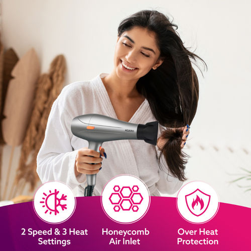 Buy AGARO HD-1124 2400W Professional Hair Dryer, Dual Concentrator - Main Image