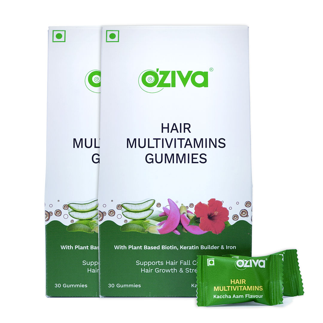 OZiva Hair Vitamins With DHT Blocker  Omega3 60 Capsules  NutraC   Health  Nutrition Store
