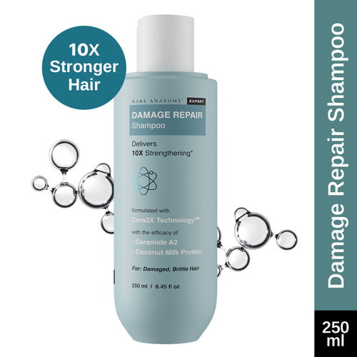 Bare Anatomy Damage Repair Shampoo for Damaged, Dry & Frizzy Hair Paraben & Sulphate Free Shampoo