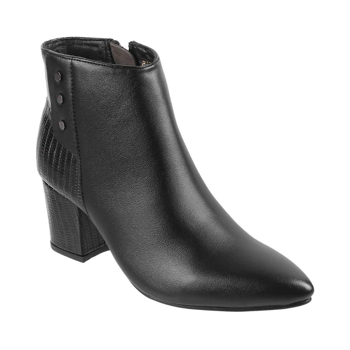 Buy Mochi Women Synthetic Black Boots Online