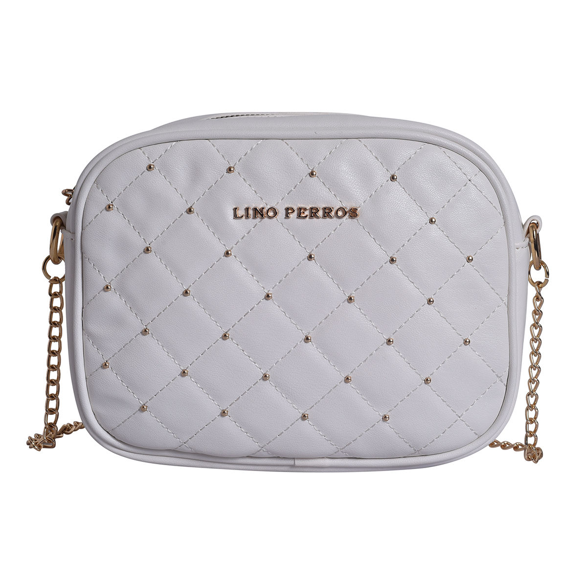 Lino Perros Sling and Cross bags : Buy Lino Perros Black Checkered Sling Bag  Online