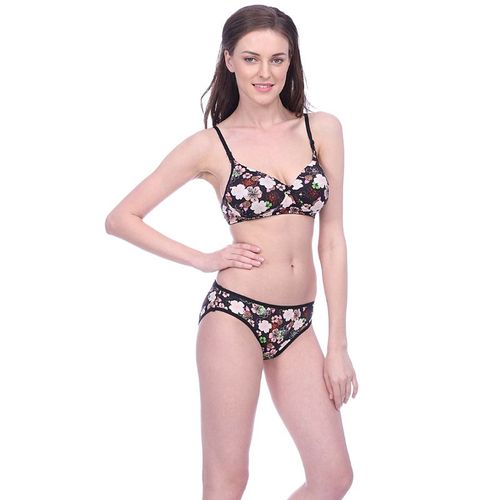 Buy Bralux Padded DNO133 Bra with Detachable Strap and Trasperent Belt Free  with size B Cup;Fabric Strech Cotton Hosiery Color Black (Size-34B) Online  at Low Prices in India 