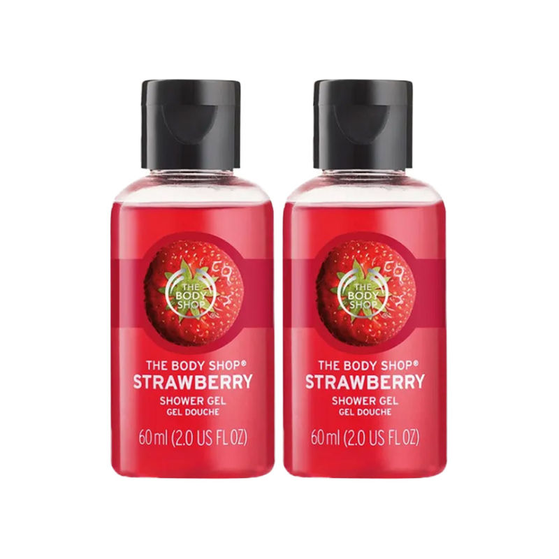 The Body Shop Set Of 2 Strawberry Shower Gel Mini Buy The Body Shop