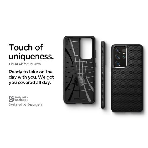 Buy Spigen Samsung Galaxy S21 Ultra 5g Liquid Air Case Cover-black
